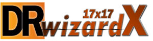 dr wizard x 17x17 tethered logo